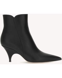 Gianvito Rossi - Sofia Bootie 70, Noir - Lyst