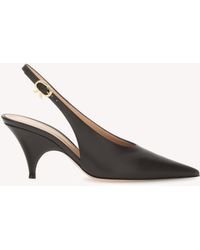 Gianvito Rossi - Sofia Sling 70, Marron - Lyst