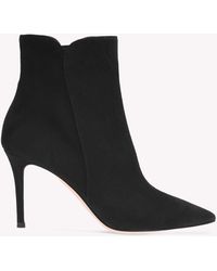 Gianvito Rossi - Levy 85, Booties, , Suede - Lyst