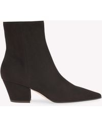 Gianvito Rossi - Keinna Bootie 55, Marron - Lyst