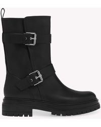 Gianvito Rossi - Thiago Biker Bootie - Lyst