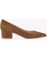 Gianvito Rossi - Piper Pump 45, Marron - Lyst
