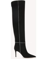 Gianvito Rossi - Mayfair Crystal Boot, Suede - Lyst