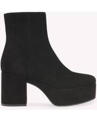 Gianvito Rossi - Sally 75 Suede Ankle Boots' - Lyst