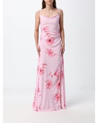 Mar De Margaritas - Printed Viscose Long Dress - Lyst