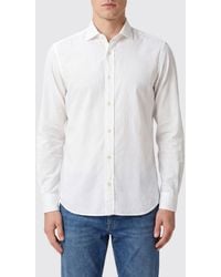 Boglioli - Slim Fit Long-Sleeve Cotton Shirt With French Collar - Lyst