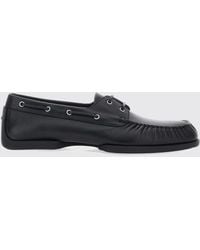 Jil Sander - Leather Boat Loafers - Lyst