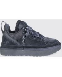 UGG - Lo Lowmel Low-Top Suede Trainers With Wool Interior - Lyst