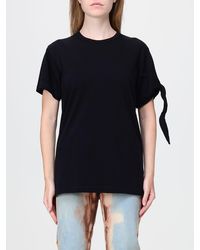 JW Anderson - Slim Fit Cotton T-Shirt With Bow Appliqué - Lyst