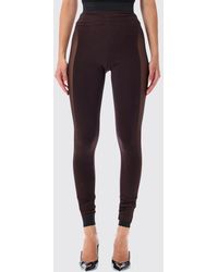 The Attico - Skinny High-Waisted Jersey Leggings With Side Bands - Lyst
