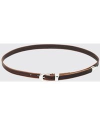 Our Legacy - Slim Leather Belt With Pin Buckle - Lyst
