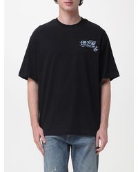 Versace Jeans Couture - Oversized Cotton T-Shirt With Logo - Lyst