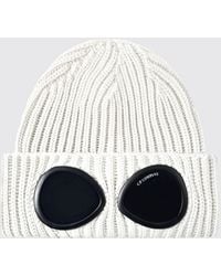 C.P. Company - Ribbed Wool Beanie With Iconic Goggles On The Cuff - Lyst
