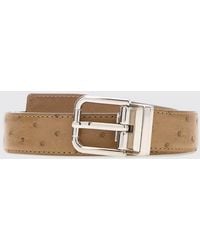 Dolce & Gabbana - Dolce &Amp Gabbana Reversible Camel Leather Belt - Lyst