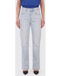 Dondup - Straight Cotton Denim Jeans - Lyst