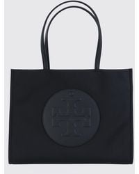 Tory Burch - Ella Nylon Shoulder Bag With Logo - Lyst