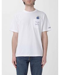 MC2 Saint Barth - Cotton T-Shirt With Logo - Lyst