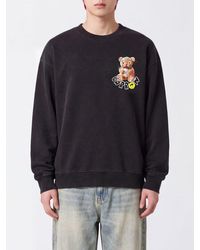 Barrow - Relaxed Fit Cotton Crewneck Sweatshirt With Teddy Bear Print - Lyst