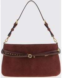 Pinko - Suede Bag With Micro Studs - Lyst