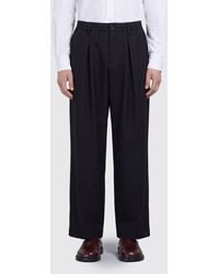 Marni - Wide-Leg Virgin Wool Pleated Trousers - Lyst
