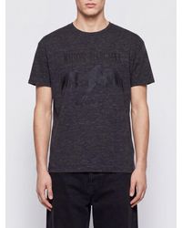 Maison Margiela - Graphic Logo Print Cotton Crewneck T-Shirt - Lyst