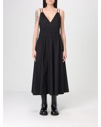Pinko - Stretch Cotton Midi Dress - Lyst