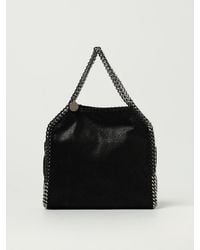 Stella McCartney - Falabella Crackled Synthetic Suede Bag - Lyst
