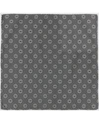 Brunello Cucinelli - Silk Pocket Square With Geometric Print - Lyst