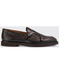 Doucal's - Leather Monk Strap Shoes - Lyst