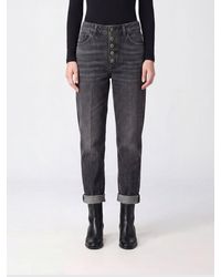 Dondup - Koons High-Waisted Straight Cropped Jeans - Lyst