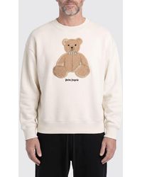 Palm Angels - Teddy Bear Cotton Sweatshirt With Embroidery - Lyst