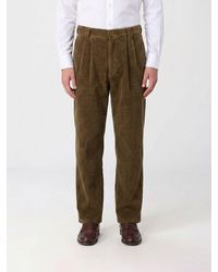 A.P.C. - Ricky Wide-Leg Cotton Trousers With Pleats And Mid-Rise Waist - Lyst