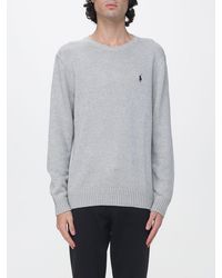 Polo Ralph Lauren - Cotton Crewneck Jumper With Iconic Embroidered Pony Logo - Lyst