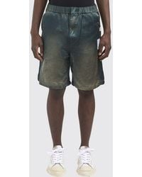 Maison Mihara Yasuhiro - Abstract Print Cotton Jogging Shorts With Distressed Effect - Lyst