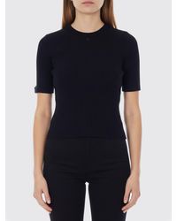 Courreges - Courr&Egrave	Ges Ribbed Viscose Cropped Top - Lyst