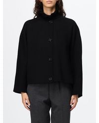 Max Mara - Kate Short Pure Wool Coat With Sash Collar - Lyst