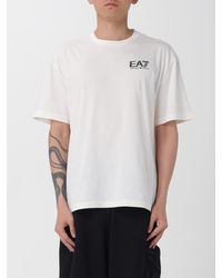 EA7 - Cotton T-Shirt With Logo - Lyst
