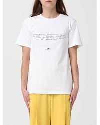 Elisabetta Franchi - Cotton Slogan T-Shirts - Lyst