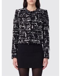 Balmain - Cropped Spencer Wool Tweed Blazer With Fringes And Embroidery - Lyst