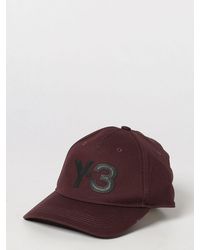 Y-3 - Baseballkappe Aus Baumwolle Mit Kontrastierendem Logo Und Verstellbarem Riemen - Lyst
