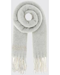 Isabel Marant - Firny Embroidered-Logo Alpaca Wool-Blend Scarf With Fringes - Lyst