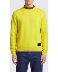 Marni - Slim Fit Cashmere Crewneck Jumper With Contrast Trims - Lyst