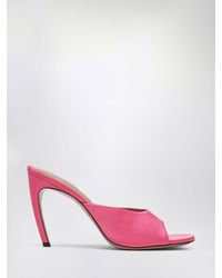 The Attico - Betta Satin Mules - Lyst