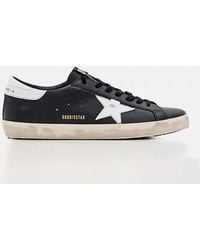 Golden Goose - Super-Star Used Leather Sneakers - Lyst