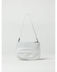 DIESEL - 1Dr Twin-Schultertasche Mit Doppelbeutel Aus Bedrucktem Leder - Lyst
