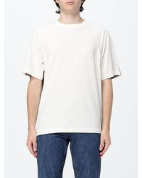 Burberry - Cotton T-Shirt With Vintage Check Inserts And Ekd Logo - Lyst