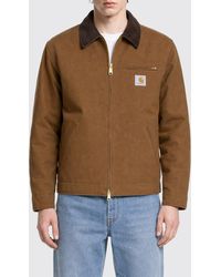 Carhartt - Detroit Organic Cotton Shirt Jacket With Velvet Collar - Lyst