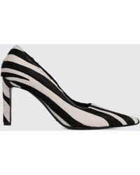 Liviana Conti - Zebra Print Pony Hair Pumps With Stiletto Heel - Lyst