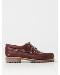 Timberland - Authentic 3-Eye Lug Handsewn Leder-Bootsschuhe - Lyst