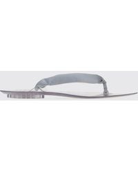 Alaïa - Silk-Blend Thong Sandals With Low Heel And Almond Toe - Lyst